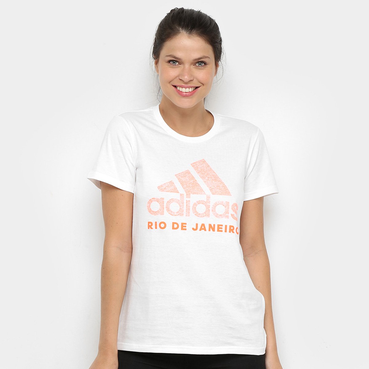 Camiseta Adidas Cidade Rio de Janeiro Feminina Menor preço em Camiseta Adidas Cidade Rio de Janeiro Feminina