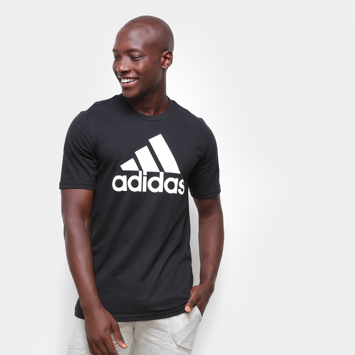 Camiseta Adidas Essentials Big Logo Masculina Menor preço em Camiseta Adidas Essentials Big Logo Masculina