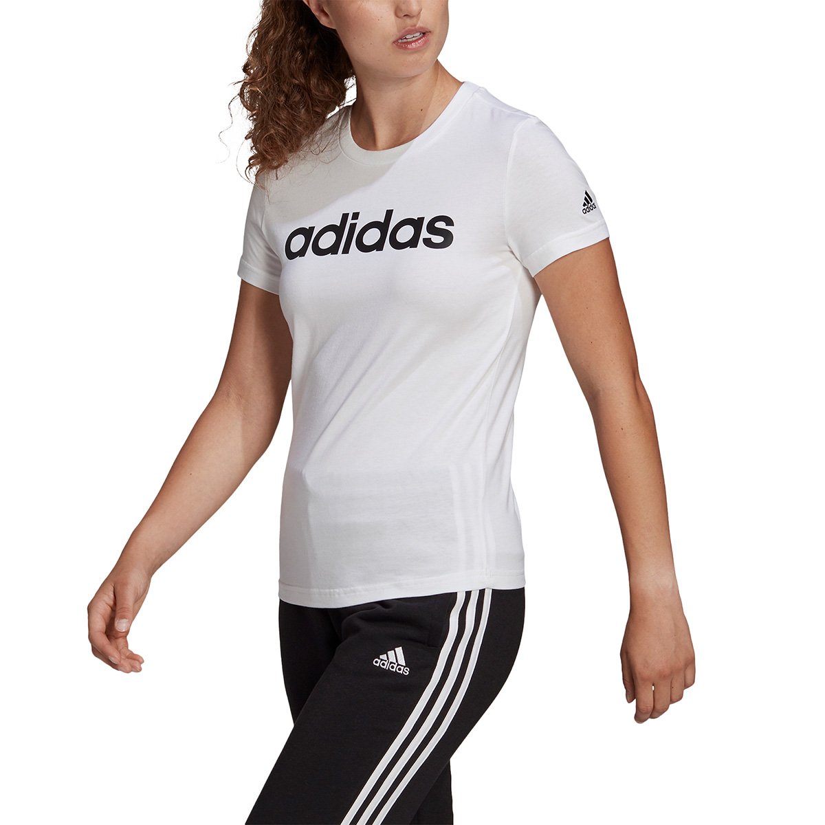 Camiseta Adidas Essentials Linear Feminina - Branco+Preto é ruim? Camiseta Adidas Essentials Linear Feminina - Branco+Preto é boa?