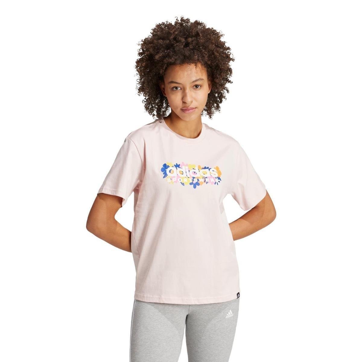 Camiseta Adidas Estampada Soft Side Feminina Zattini