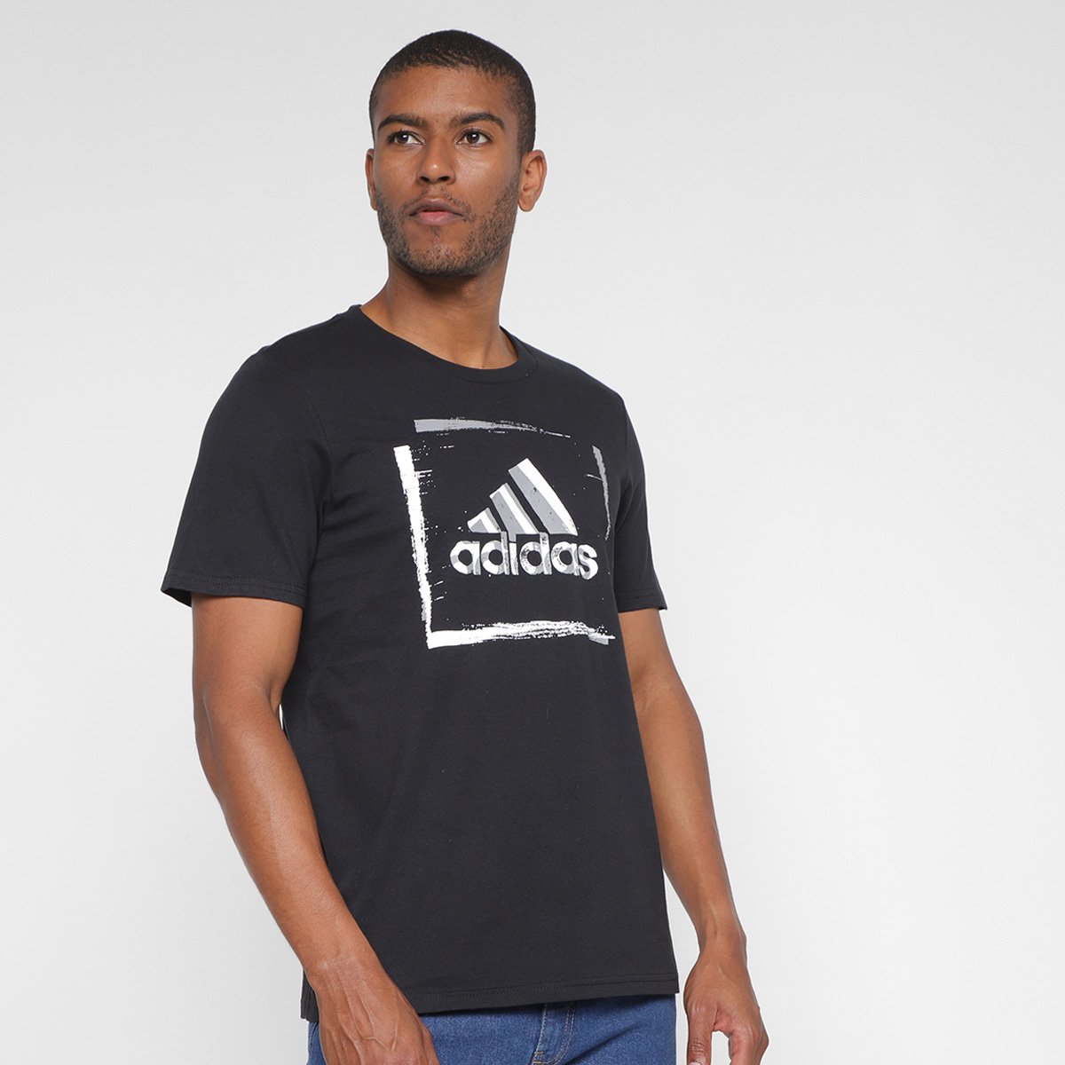 Camiseta Adidas Gráfica Bos 2 Tons Masculina Menor preço em Camiseta Adidas Gráfica Bos 2 Tons Masculina
