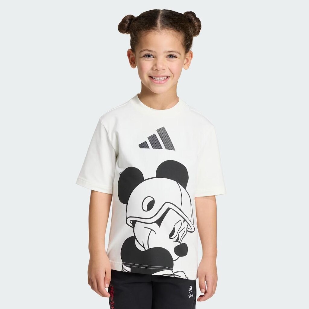 Camiseta Adidas Mickey Infantil Off White