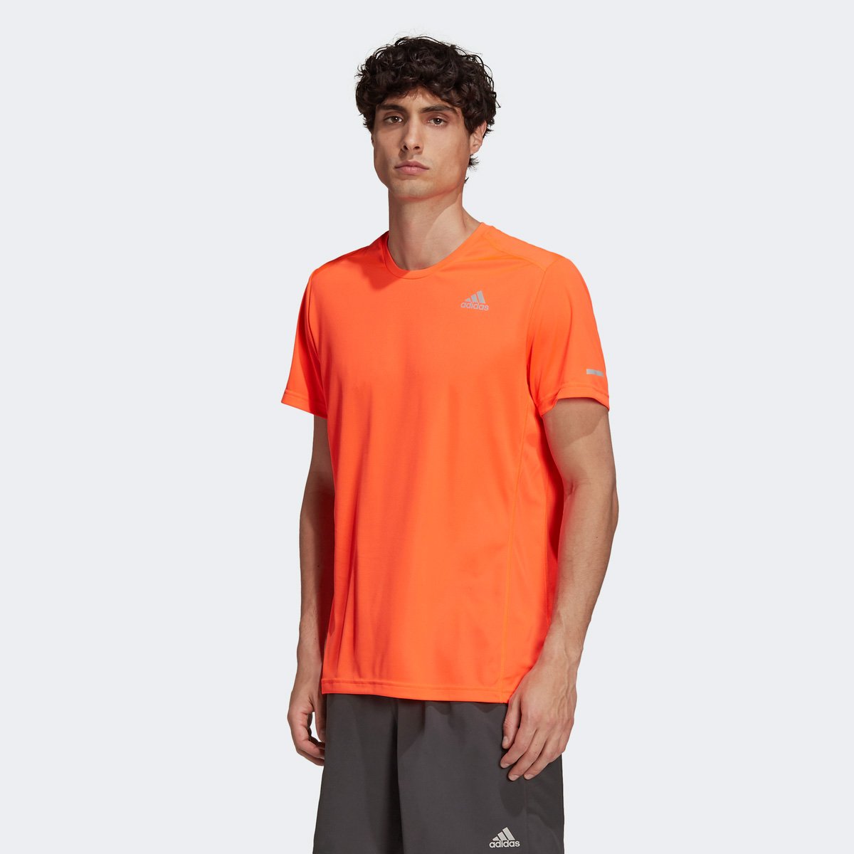 Camiseta Adidas Run It Masculina - Laranja Escuro Menor preço em Camiseta Adidas Run It Masculina - Laranja Escuro