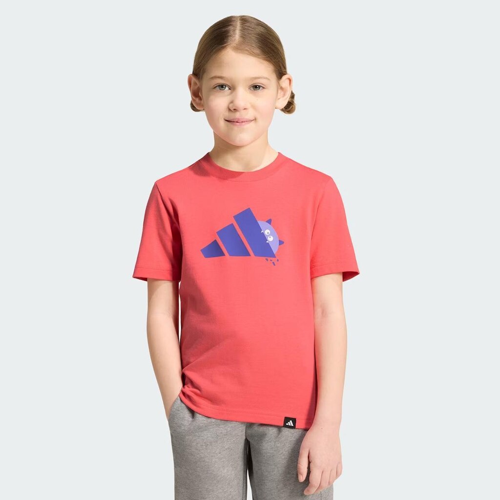 Camiseta Adidas Table Tee Logo Infantil Rosa