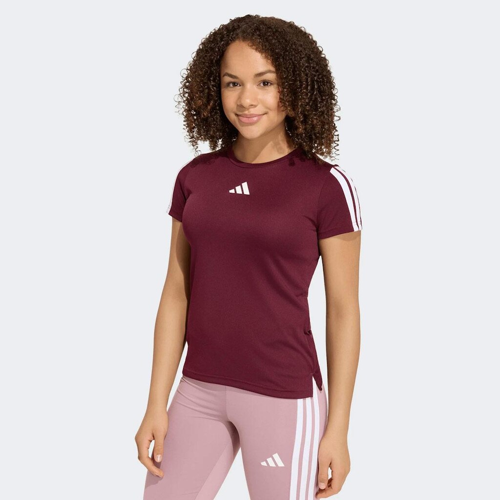 Camiseta Adidas Train Essentials Juvenil Bordô