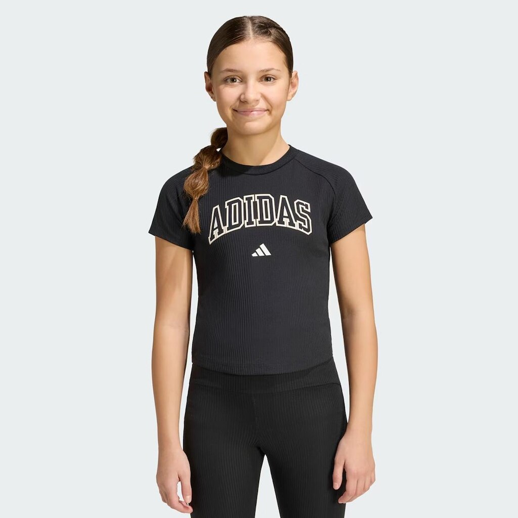 Camiseta Adidas Train Essentials Seasonal Juvenil Preta