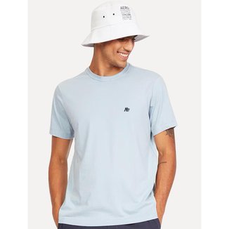 Camiseta Aeropostale Embroidered Light Logo A87 Azul Claro