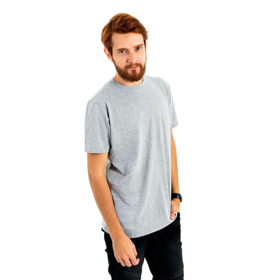 Camiseta AES 1975 Básica Masculina - Cinza