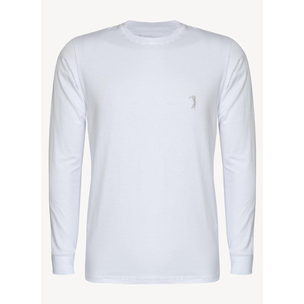 Camiseta Aleatory Básica Manga Longa Freedom Branc