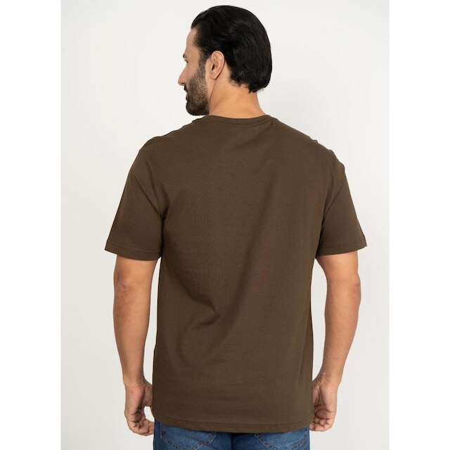 Camiseta Aleatory Lisa Marrom