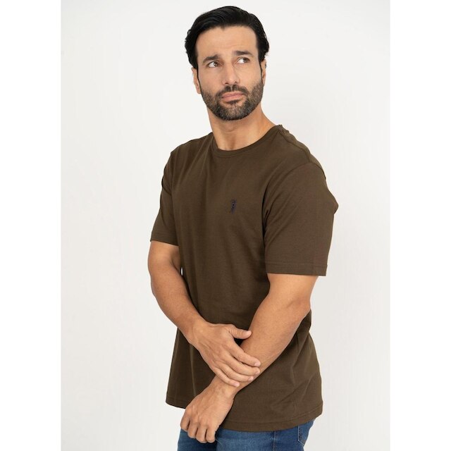 Camiseta Aleatory Lisa Marrom