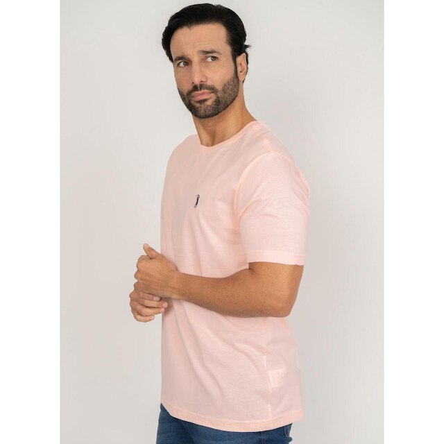 Camiseta Aleatory Lisa Rosa Claro