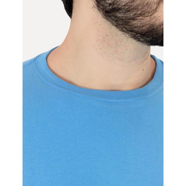 Camiseta Aleatory Masculina Navy Icon Azul Mescla