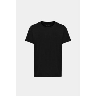 Camiseta Algodão Aramis Básica Manga Curta Preto
