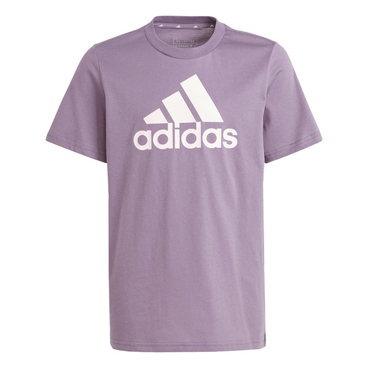 Camiseta Algodão Essentials Big Logo Adidas - Roxo Menor preço em Camiseta Algodão Essentials Big Logo Adidas - Roxo
