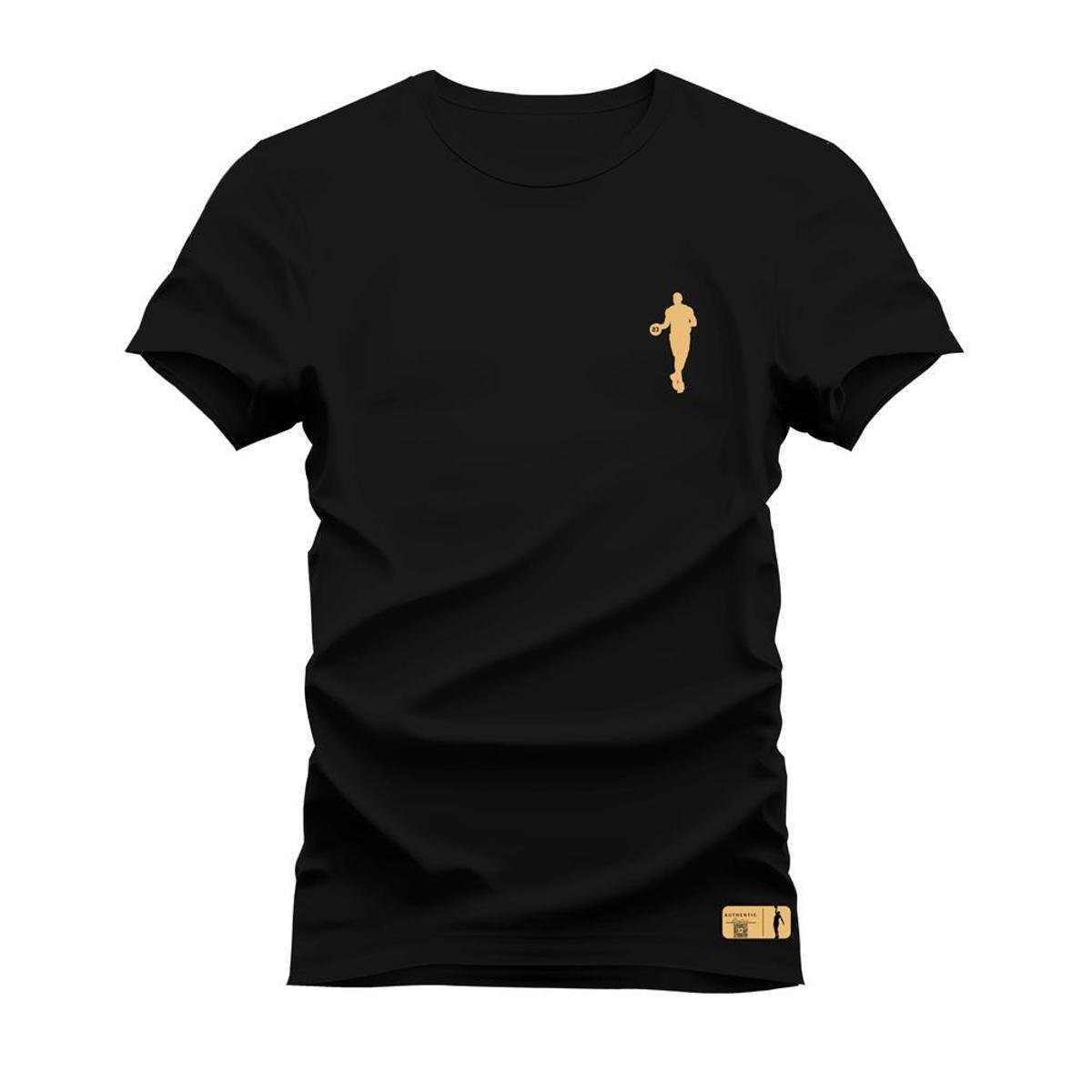 Camiseta Algodão Estampada Premium T-Shirt Number Peito NS Menor preço em Camiseta Algodão Estampada Premium T-Shirt Number Peito NS