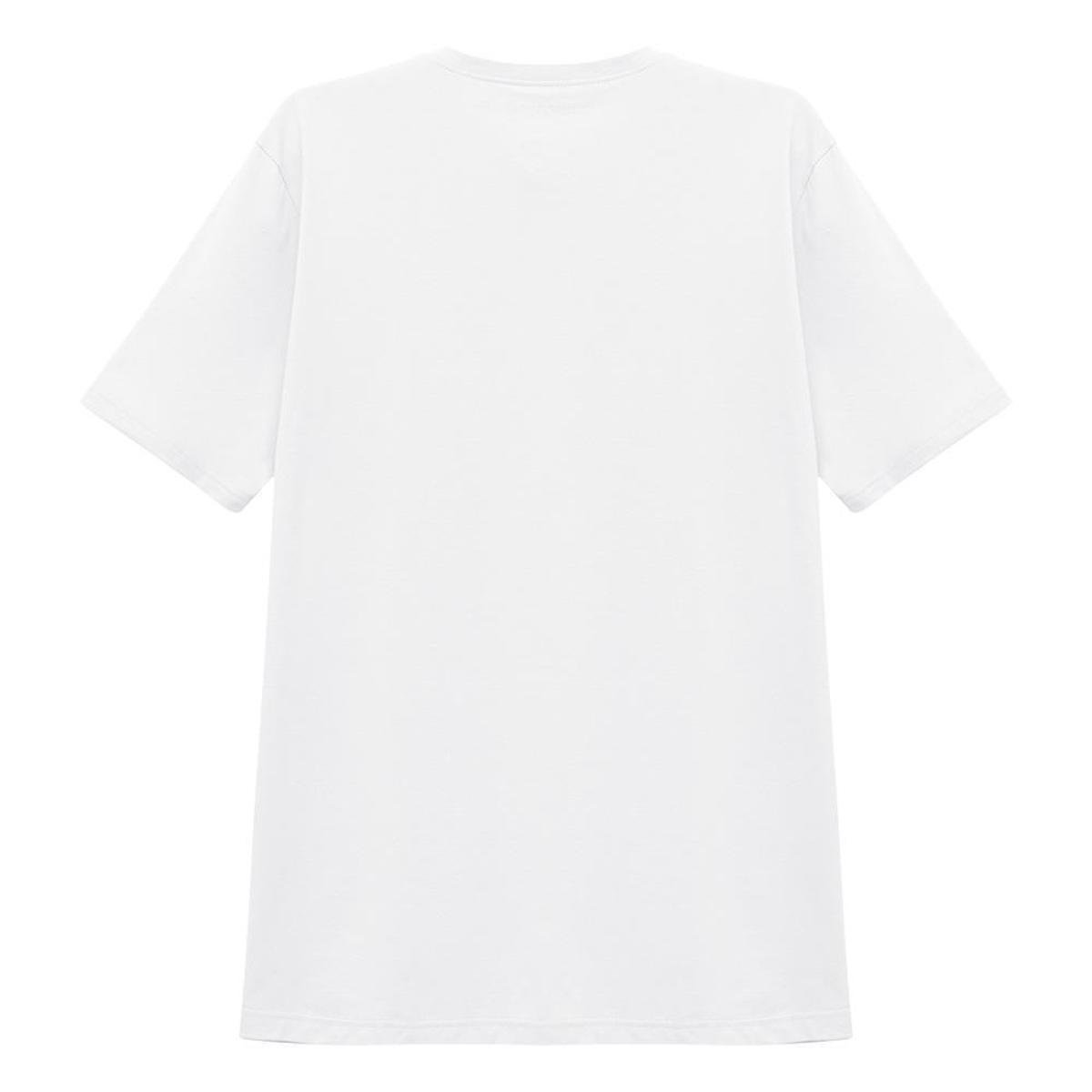 Camiseta Algodão Premium Gola V Masculino - Branco é boa?