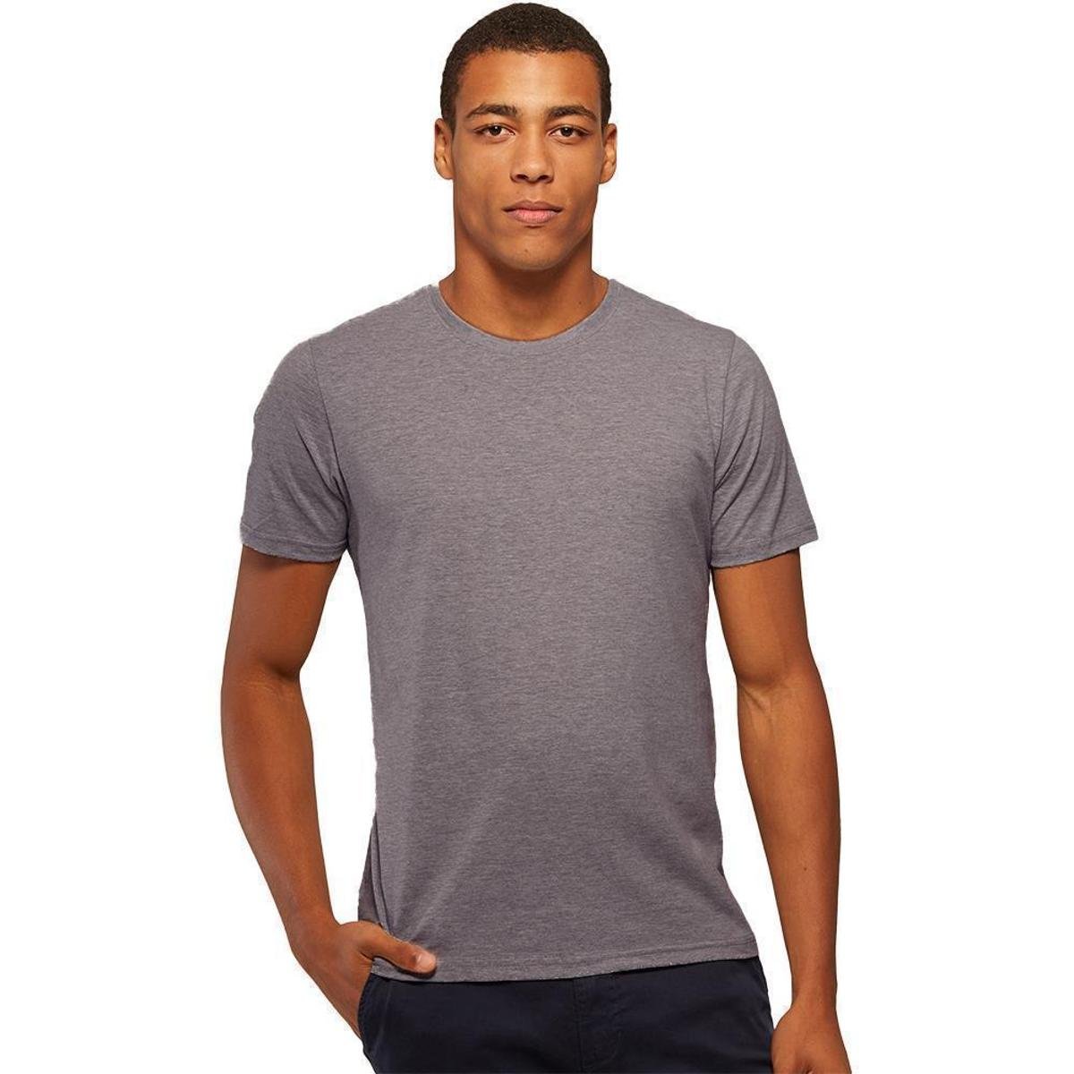 Camiseta Algodão Premium Masculina - Cinza é ruim? Camiseta Algodão Premium Masculina - Cinza é boa?