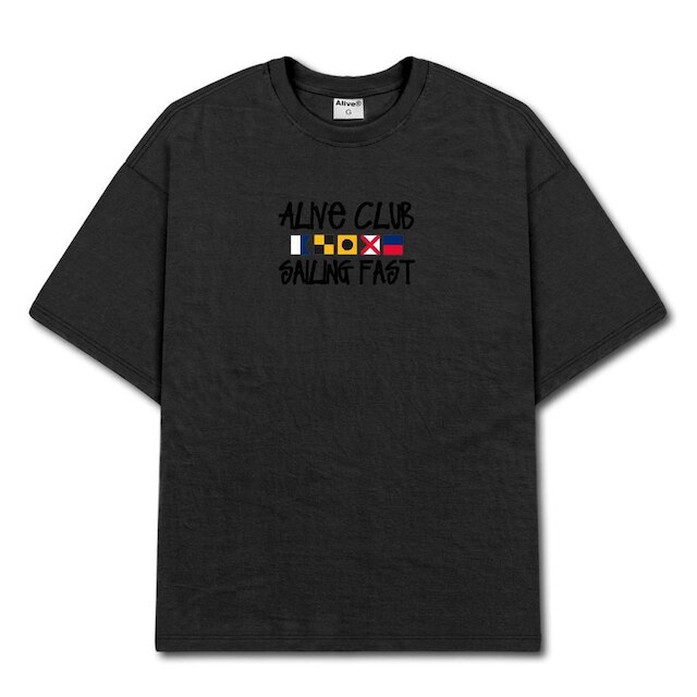 Camiseta Alive Flags Preto