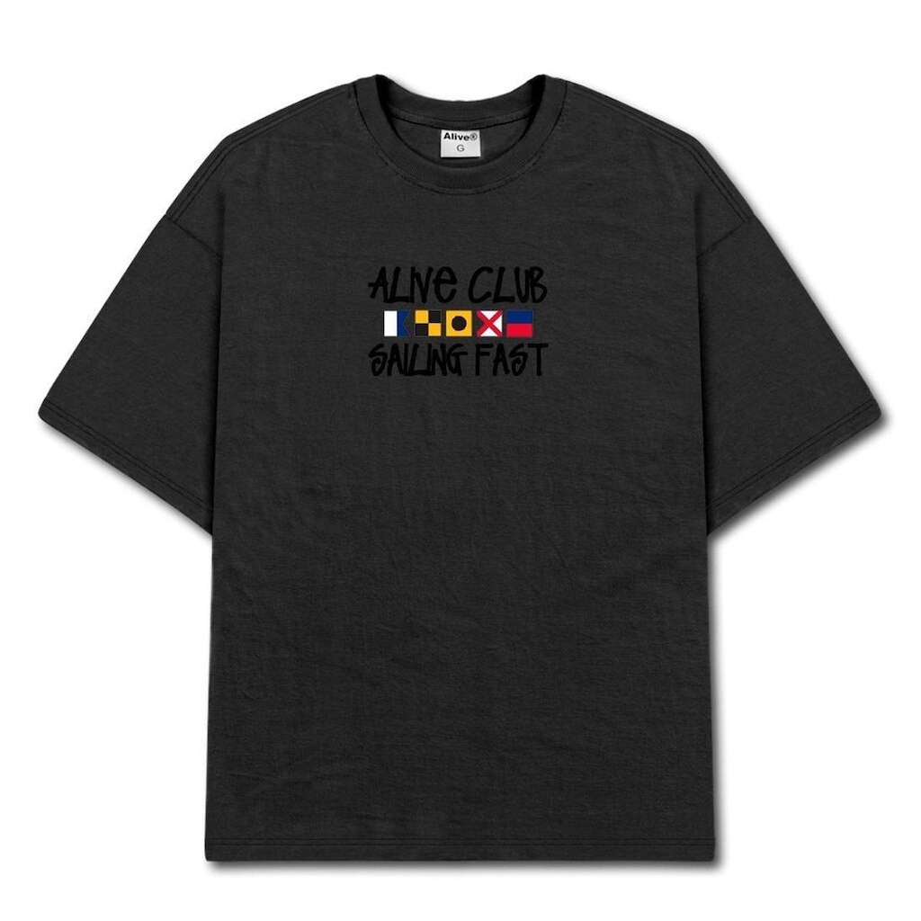 Camiseta Alive Flags Preto
