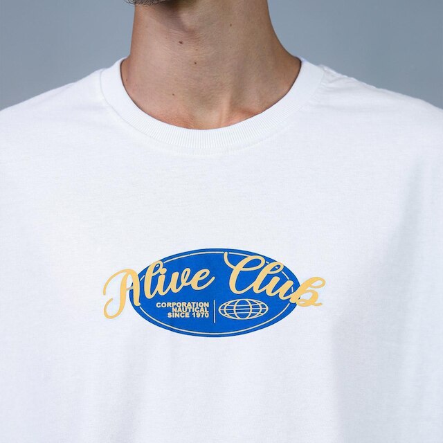 Camiseta Alive Globe Branco