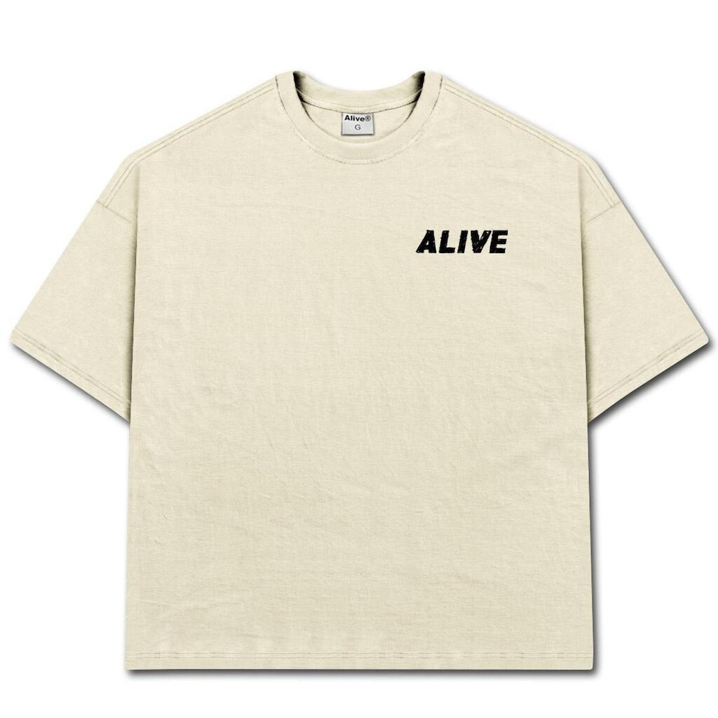 Camiseta Alive Oversized Essencial Club Off White