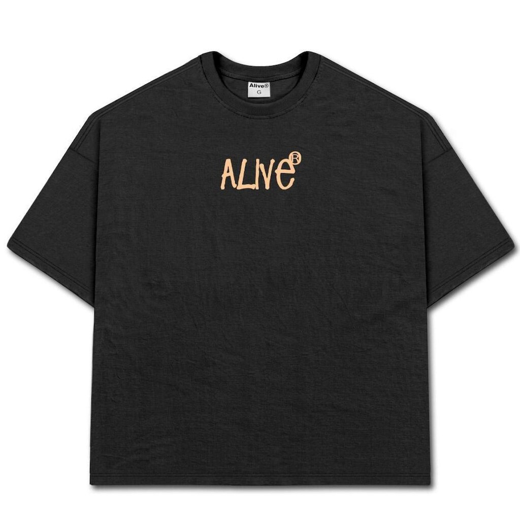 Camiseta Alive Oversized Essencial Nautic Preto