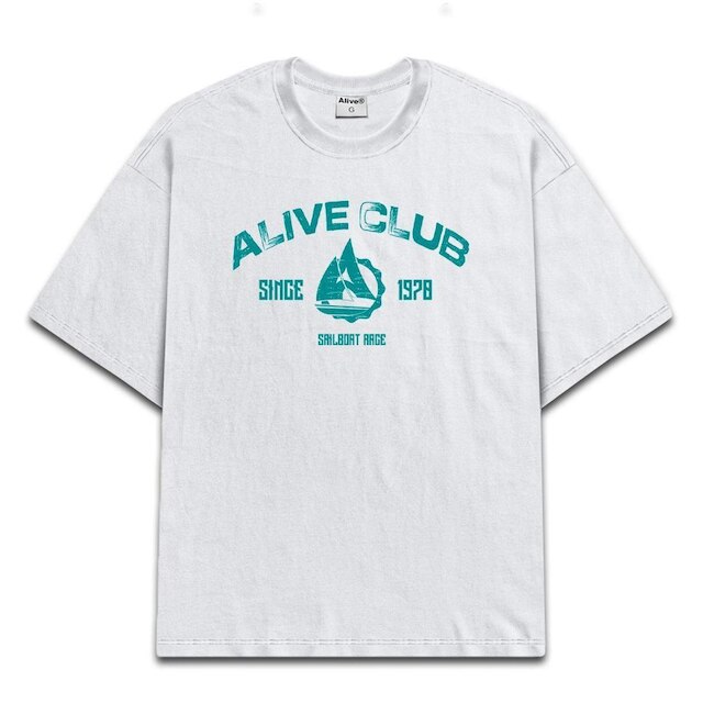 Camiseta Alive Sailboat Branco