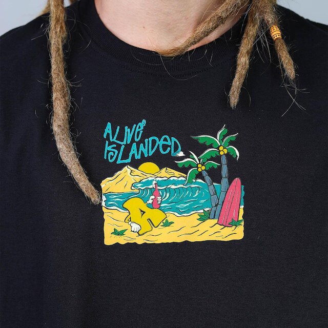 Camiseta Alive Waves Preto
