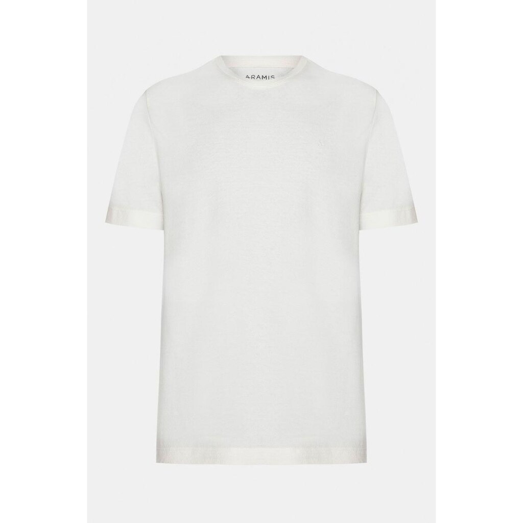 Camiseta Aramis Crepe Algodão Manga Curta Off White