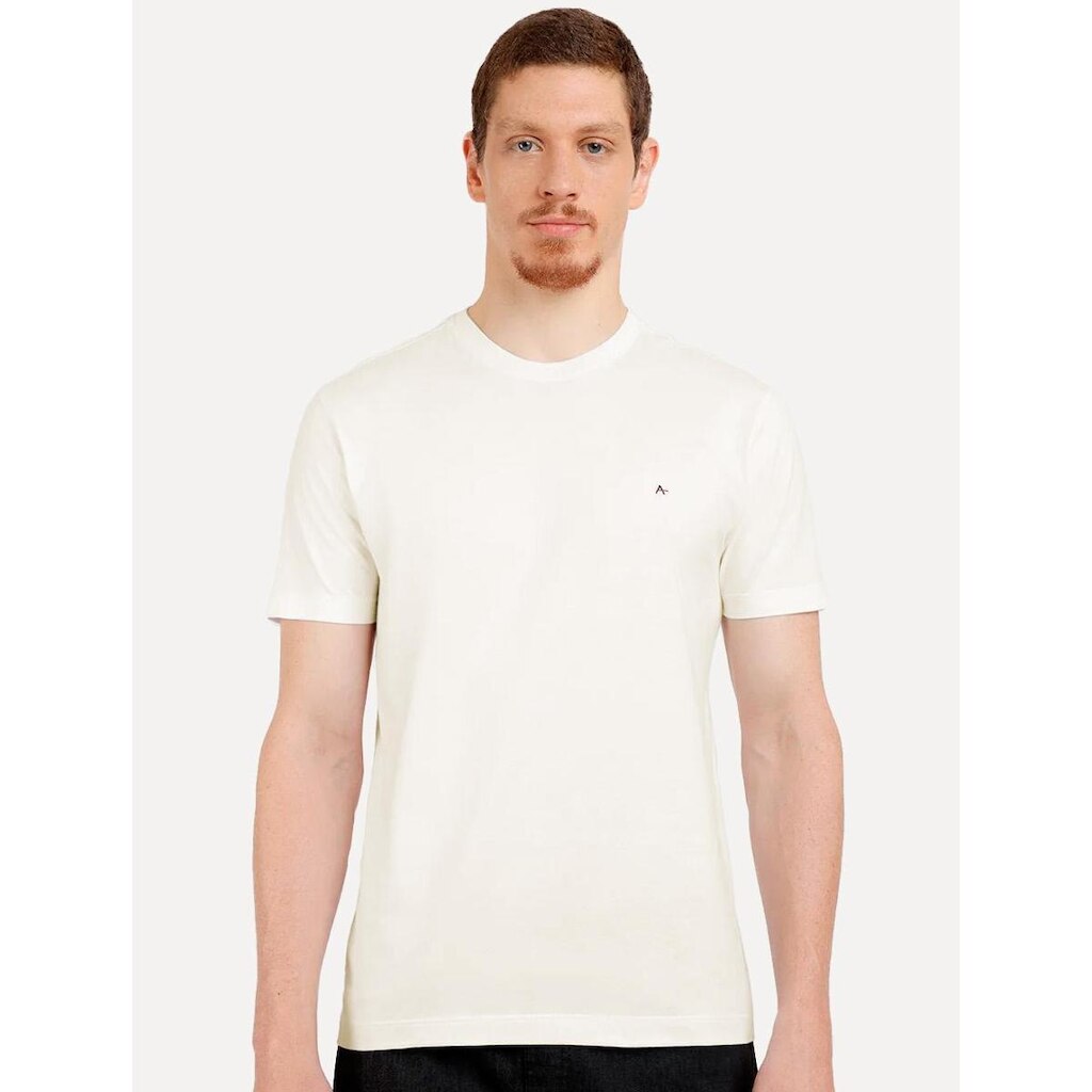 Camiseta Aramis Masculina Basic Lisa Dark Logo Off White CS.12.0537 129