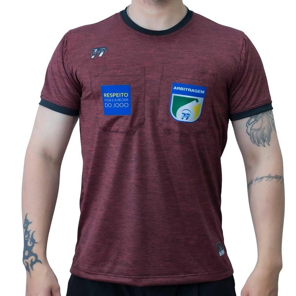 Camiseta Árbitro Dry Melange Mescla Premium