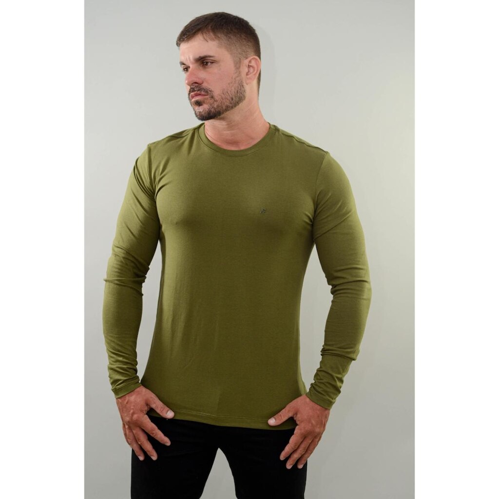 Camiseta Arfolk Longa Egípcia Af Relevo Masculina