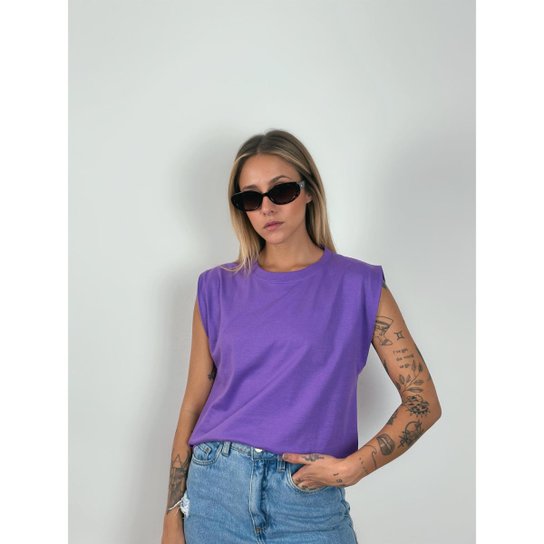 Camiseta Aveloz Feminina Muscle Tee Roxo