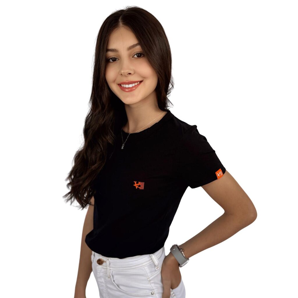 Camiseta Baby Look Cotton Premium Mini Logo Valansuelo