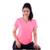 CAMISETA BABYLOOK POL GRIFFA BÁSICA GOLA V - Rosa