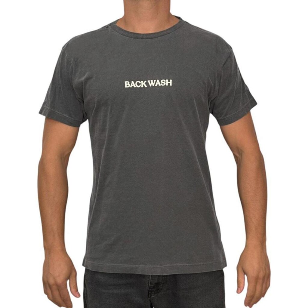 Camiseta Back Wash Estonada Sol e Mar BCKW016 Chumbo