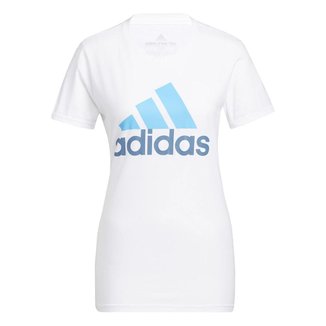CAMISETA BASIC BOS HH8998 - BRANCO/AZUL 2GG