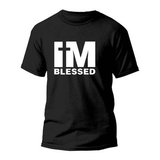 Camiseta Básica Algodão Im Blessed - REF1362