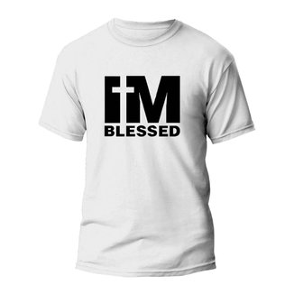 Camiseta Básica Algodão Im Blessed - REF1362