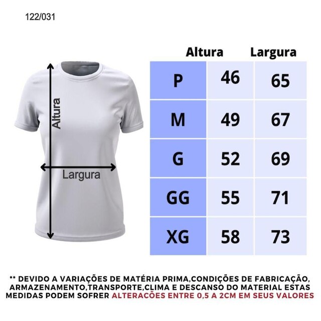 Camiseta Básica de Algodão Feminina