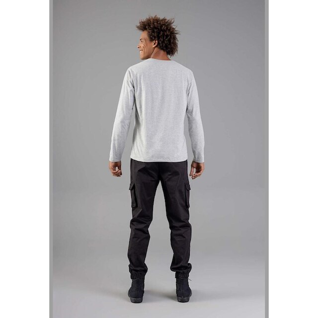 Camiseta Básica de Mangas Longas Masculino Adulto Just Basic
