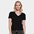 Camiseta Básica Hering Decote V Feminina - Preto