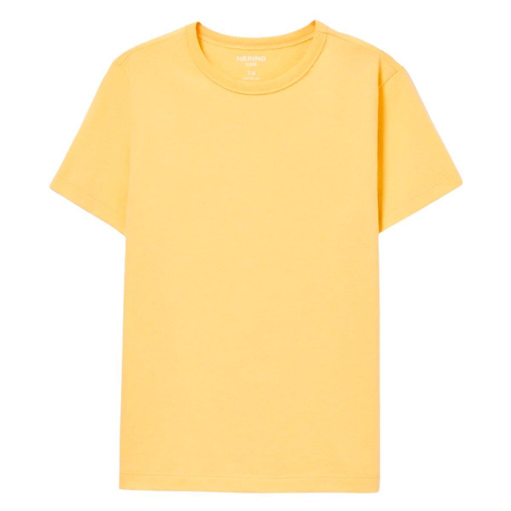 Camiseta Básica Hering Kids Infantil Menino Manga Curta Slim Amarelo