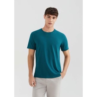 Camiseta Básica Hering Manga Curta Em Malha H+ Masculina