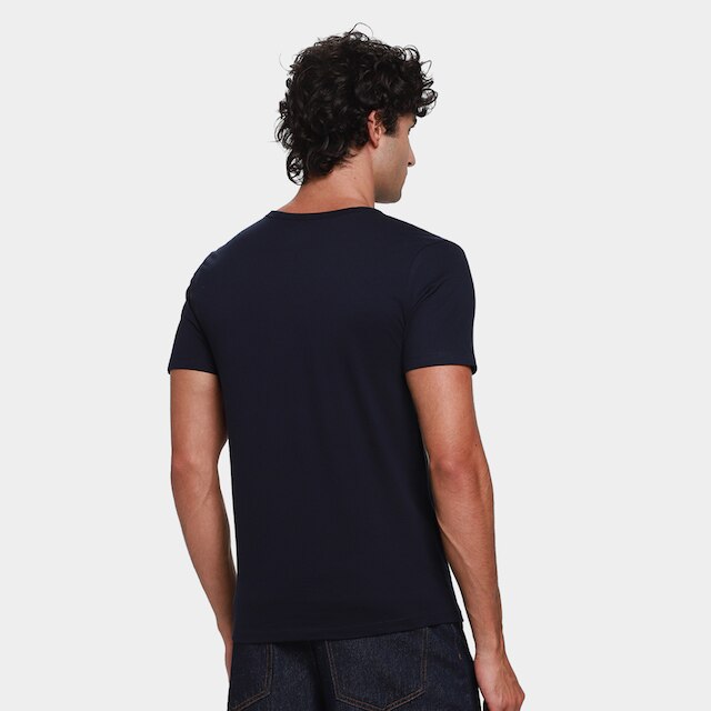 Camiseta Básica Hering Slim Manga Curta Masculina