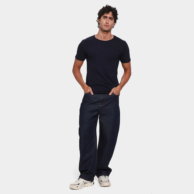 Camiseta Básica Hering Slim Manga Curta Masculina