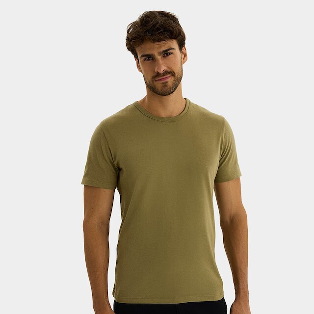 Camiseta Básica Hering Slim Manga Curta Masculina