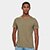 Camiseta Básica Hering Slim Manga Curta Masculina - Verde+Mescla
