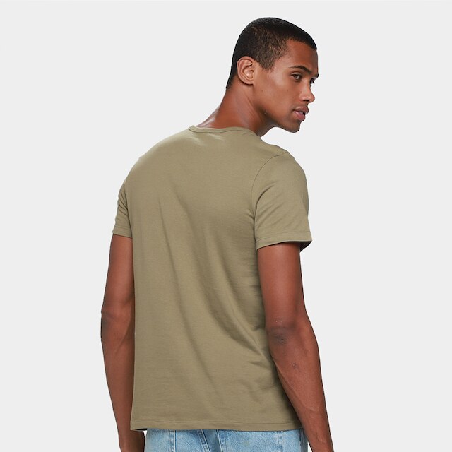 Camiseta Básica Hering Slim Manga Curta Masculina